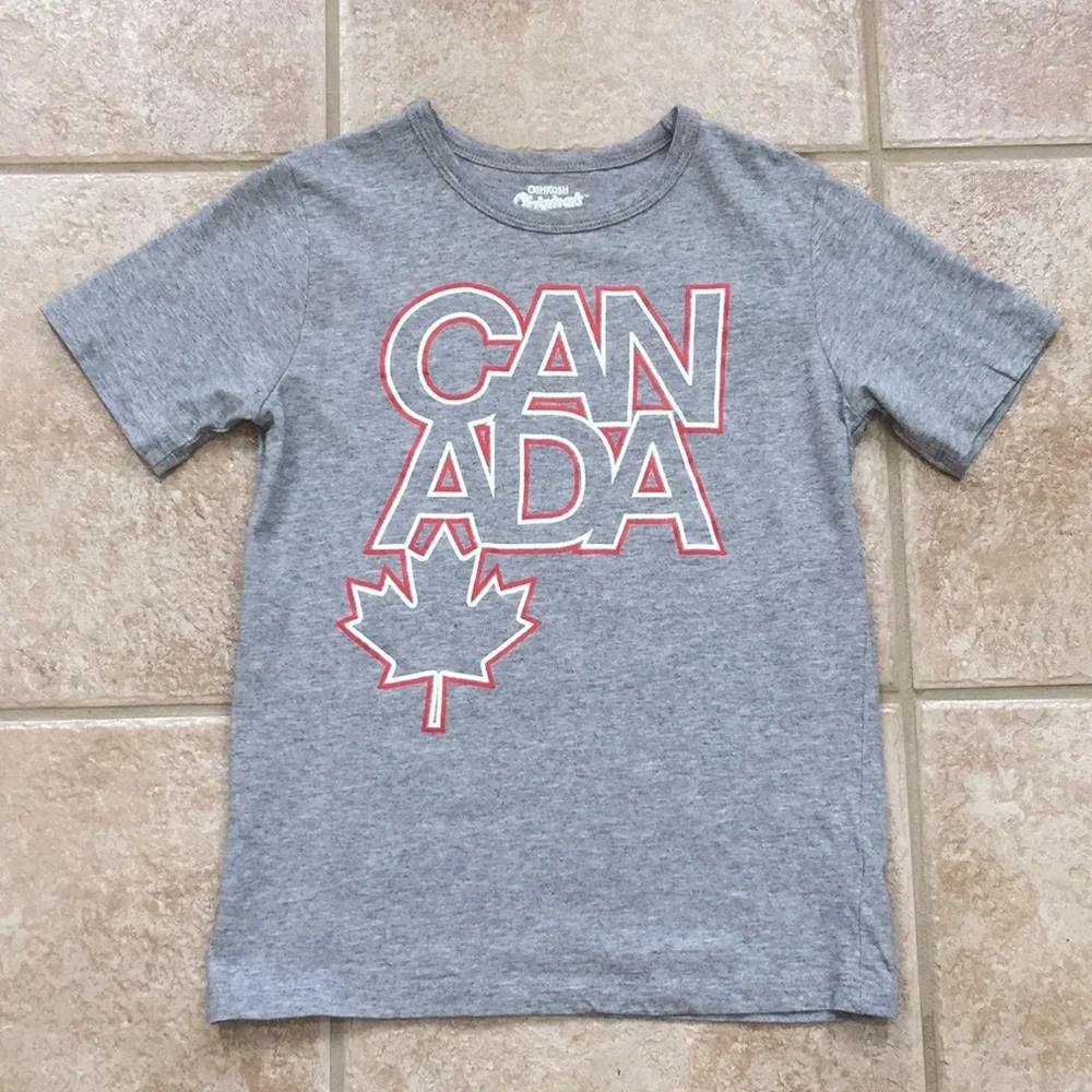 OshKosh B'gosh Boys Canada Maple Leaf Graphic Tee Shirt